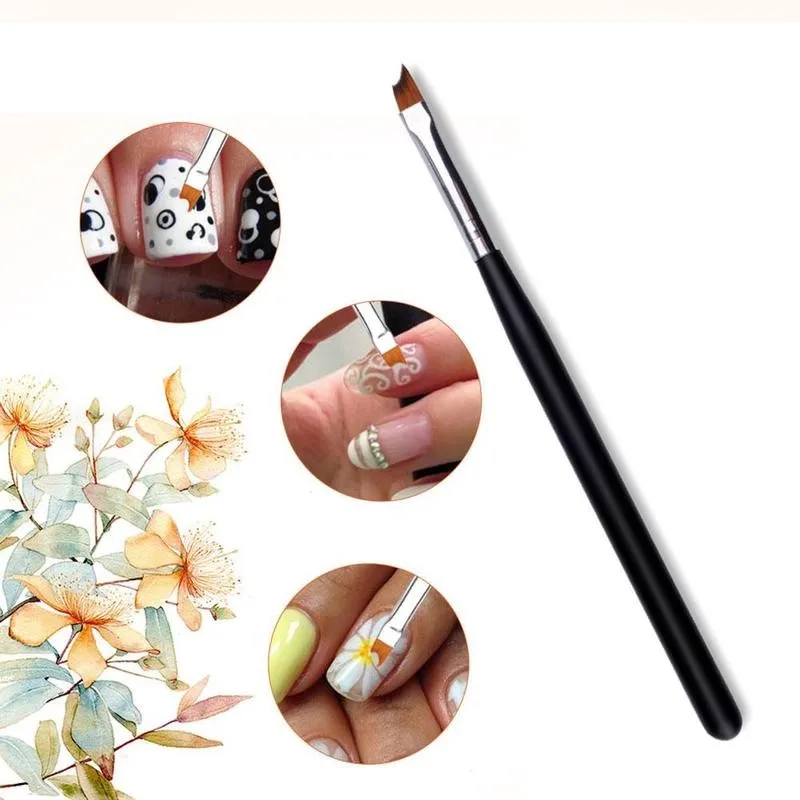 1 шт. Кисть для ногтей полулунная Форма Французский наконечник Гель-лак УФ Ручка