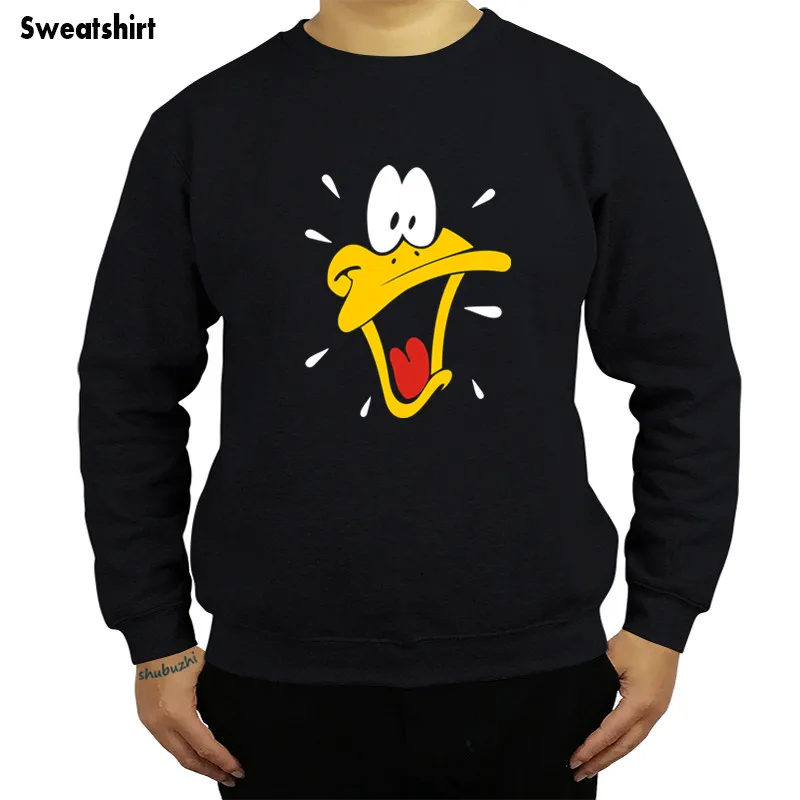 Даффи Дак Looney Tunes, Мужская толстовка с рисунком, хлопок, S-3XL, Осень-зима, модная толстовка, бренд, Прямая, sbz4288