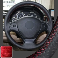 diy wrap steering wheel cover for bmw 3 series f30 f31 f34 328i 335i 340i 12 19 super soft non slip durable car interior