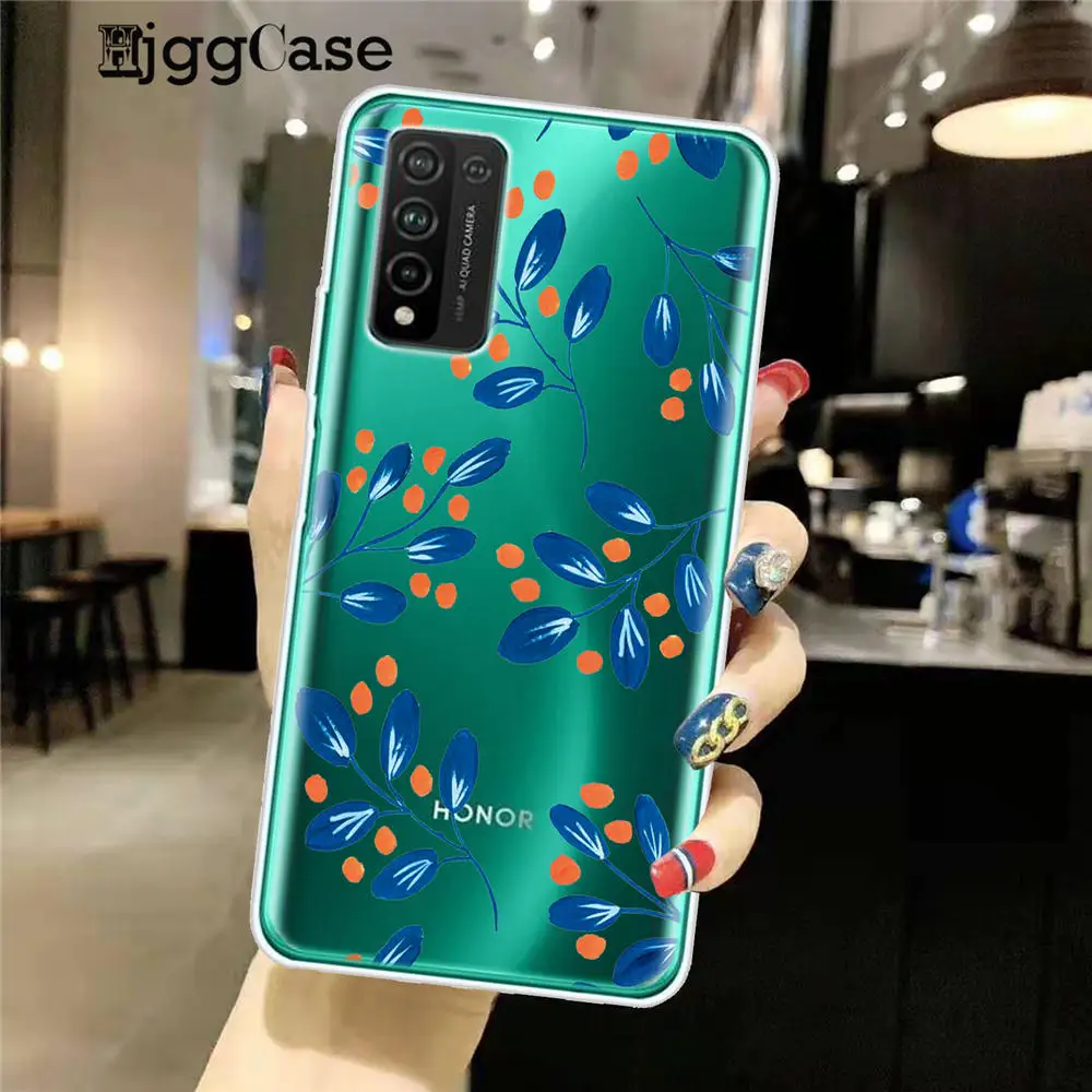 Роскошный цветной чехол для телефона Huawei Honor 9 10 20 30 Lite Pro 10i 30i 8C 8X 9X 10X прозрачный