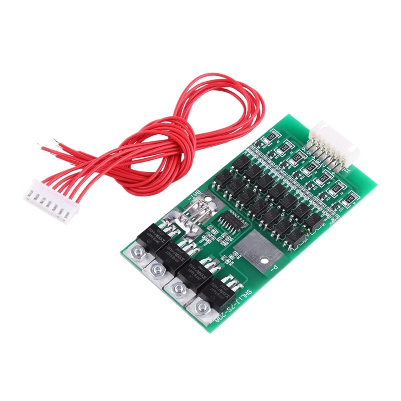 Lithium Battery Protection Board 7S 24V 20A Bms With Balance Function | Электроника