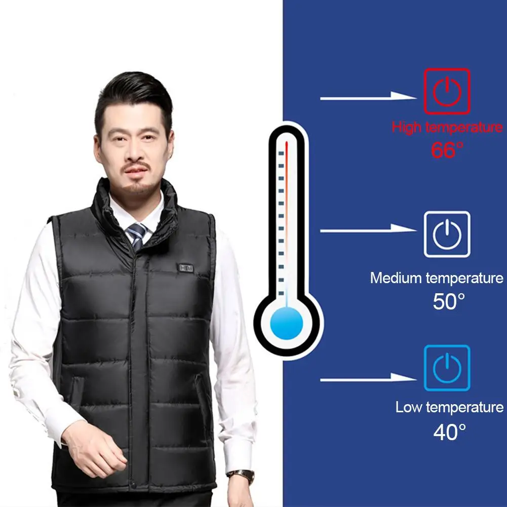 Мужские и женские жилеты с электрическим подогревом теплая одежда для активного