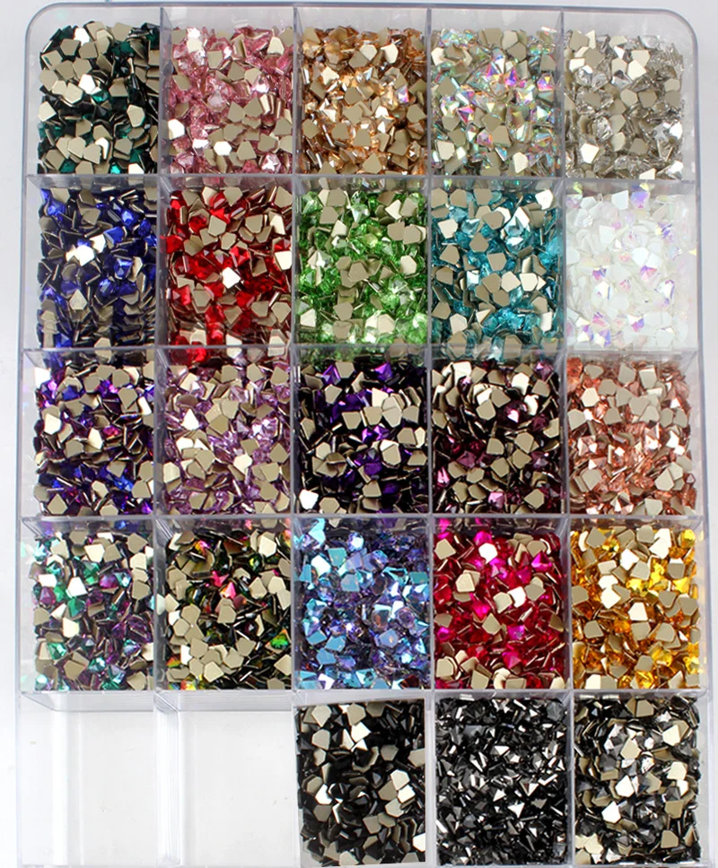 Новые Стразы для ногтей с плоской задней поверхностью 7 мм хрустальные камни