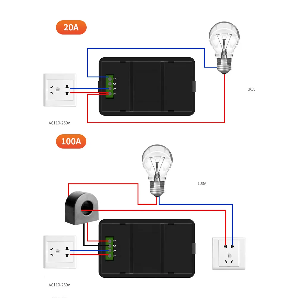 

Taidacent Electricity Digital Panel Meter Power Monitoring AC Digital Multi function Meter Quantity Frequency Power Factor Meter