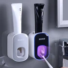 Автоматический Дозатор зубной пасты, соковыжималка для зубной пасты, защита от пыли, подставка с креплением настенная подставка для зубных щеток, набор аксессуаров для ванной