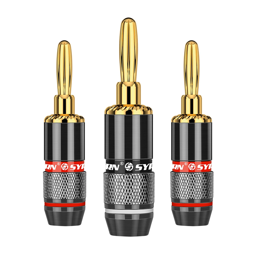 12 шт./6 пар высококачественные коннекторы для колонок и бананов медный адаптер с