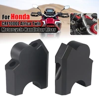 for honda crf 1000 l crf1000l africa twin dct motorcycle cnc handlebar riser up back higher extend adapter bracket kit 2016 2020