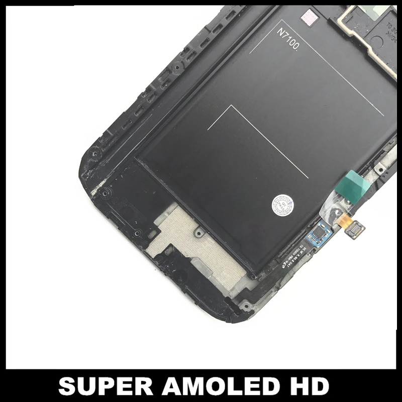 Супер AMOLED LCD Замена для Samsung Galaxy Note2 Note 2 N7100 LCDs экран дисплей с рамкой сенсорный