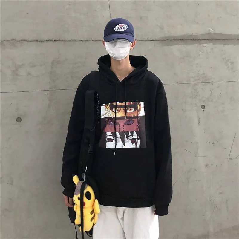 Harajuku аниме толстовки Амин пуловер Толстовка в стиле хип хоп Уличная осень с