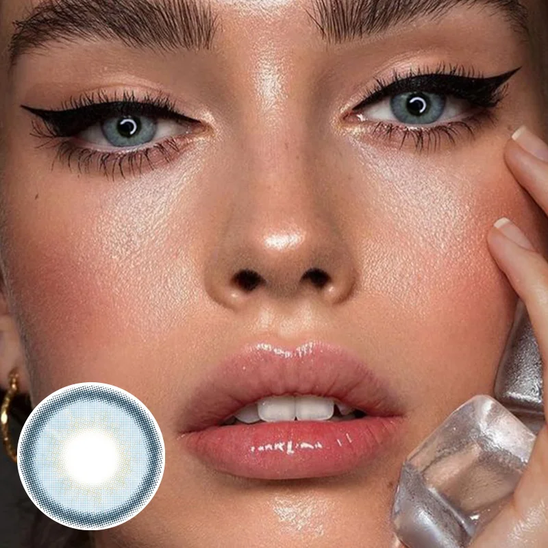 Контактные линзы LAREEN естественного цвета глаз 1 пара цветные контактные зеленого