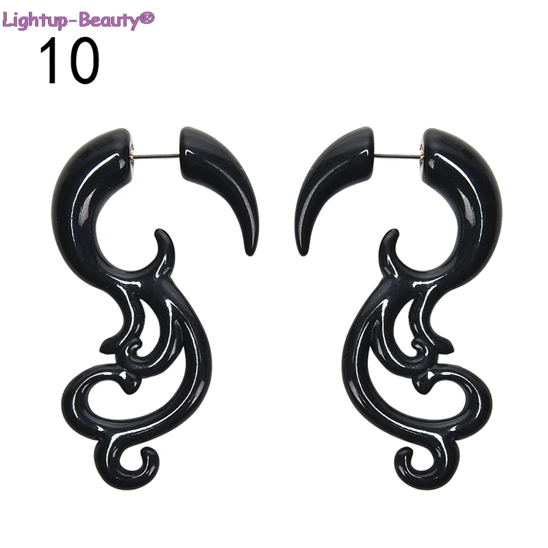 

1pair Punk Acrylic Spiral Ear Gauges Ear Tapers Stretching Plugs And Tunnel Expanders Body Piercing Jewelry Piercings Body