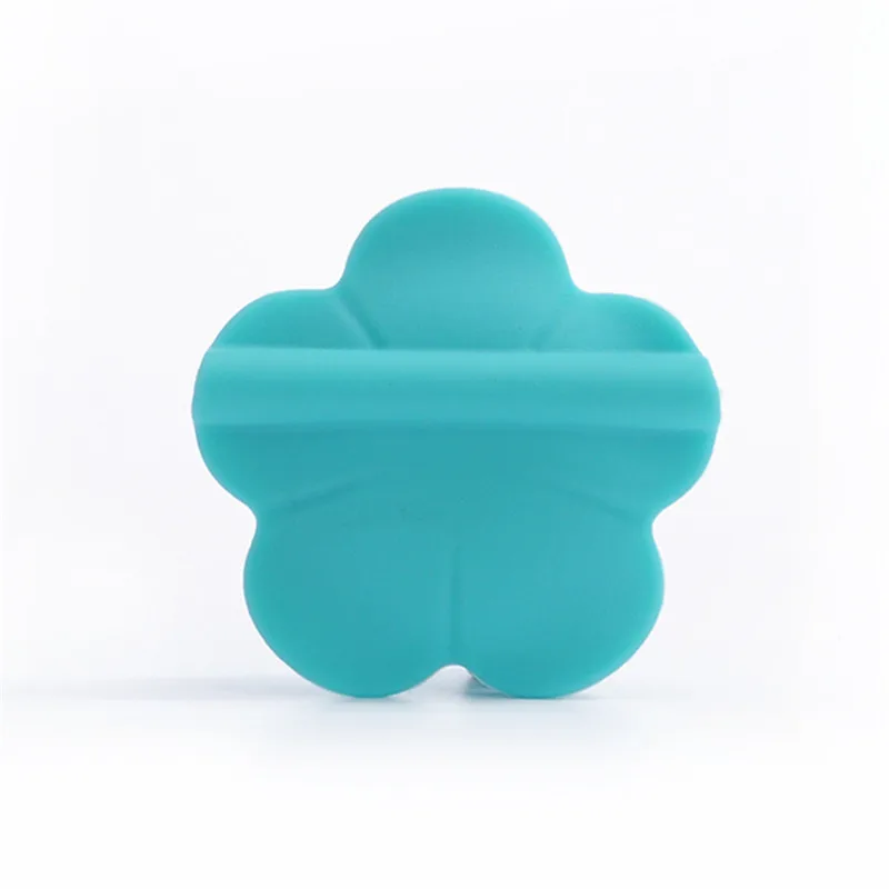Fkisbox 10 шт. Силиконовые Розовые Детские зубные кольца BPA бесплатно цветок жемчуг бижутерия для прорезывания зубов DIY пустышка цепь очаровательные игрушки для кормления