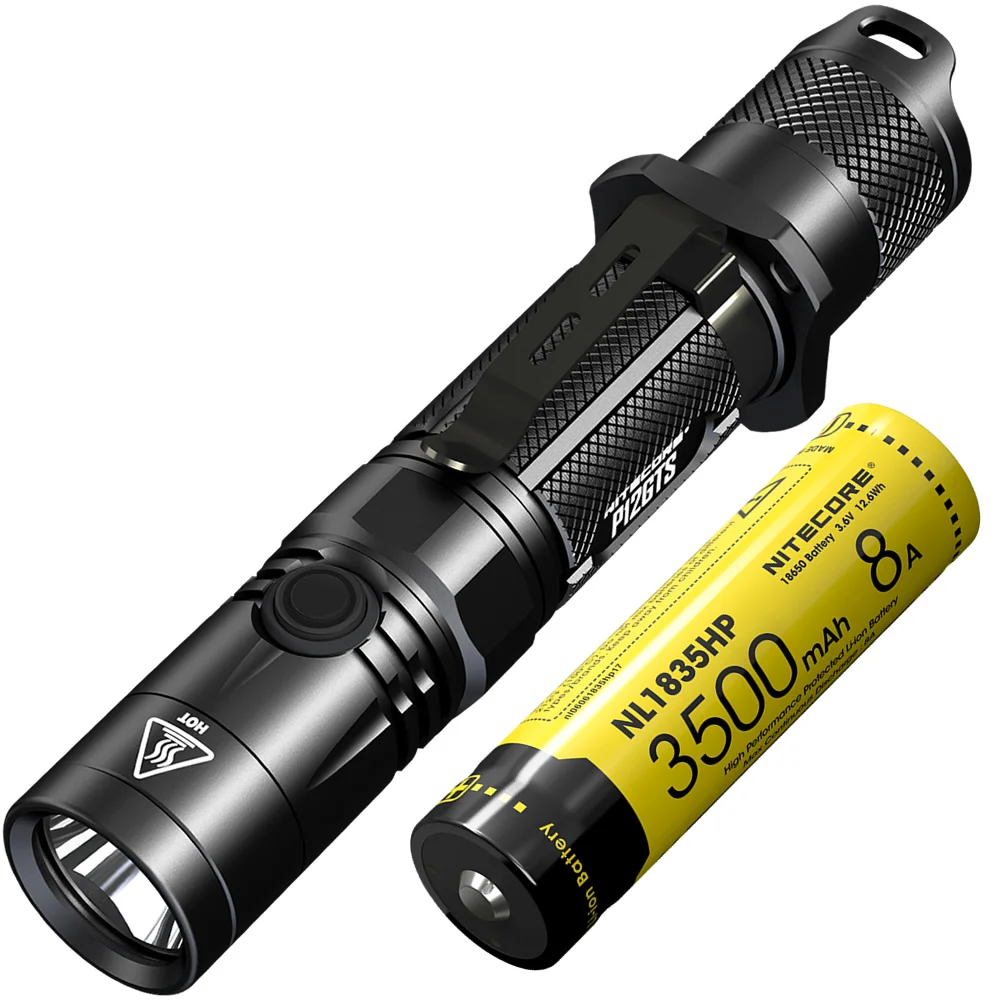 NITECORE P12GTS 1800 люмен CREE светодиодный сверхкомпактный тактический фонарь с аккумулятором 18650