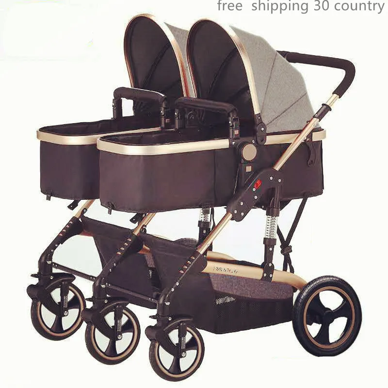 

Двойная коляска Bugaboo donkey брендовая для матери лицо рядом Близнецы для второго ребенка складная Коляска