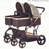 twin stroller bugaboo donkey brand mother face side by side twins for second baby fold pram