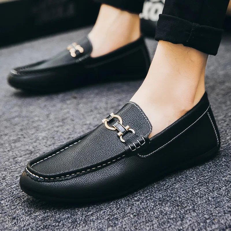 Luxury Men Casual Shoes Mens Loafers Spring/Autumn 2020 Fashion Sneakers Oxfords Solid Espadrilles Slip-On Low Cut Man | Обувь