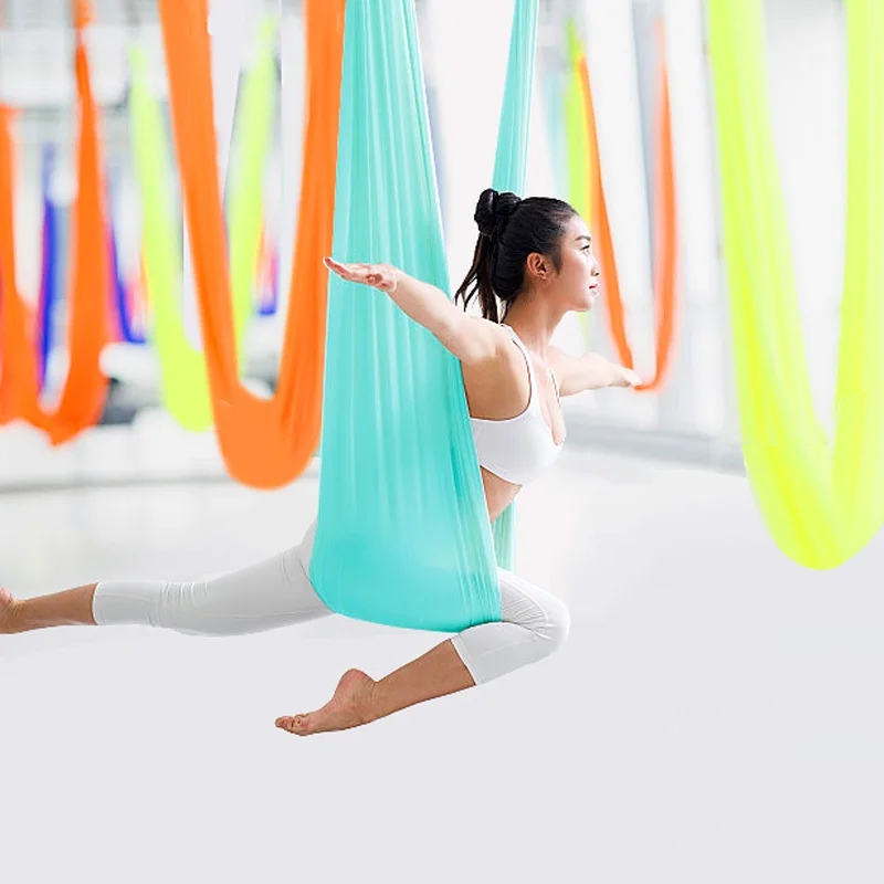 

Elastic 6 Meters Aerial Yoga Hammock Fabric Swing Anti-Gravity Yoga Belts for Yoga Training Yoga Sporting