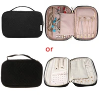 travel jewelry organizer case storage box for necklace earrings rings bracelets jewerly storage bag