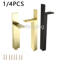 14pcs metal furniture leg replacement support aluminium alloy for coffe tea table bed sofa tv stands cabinet with screws