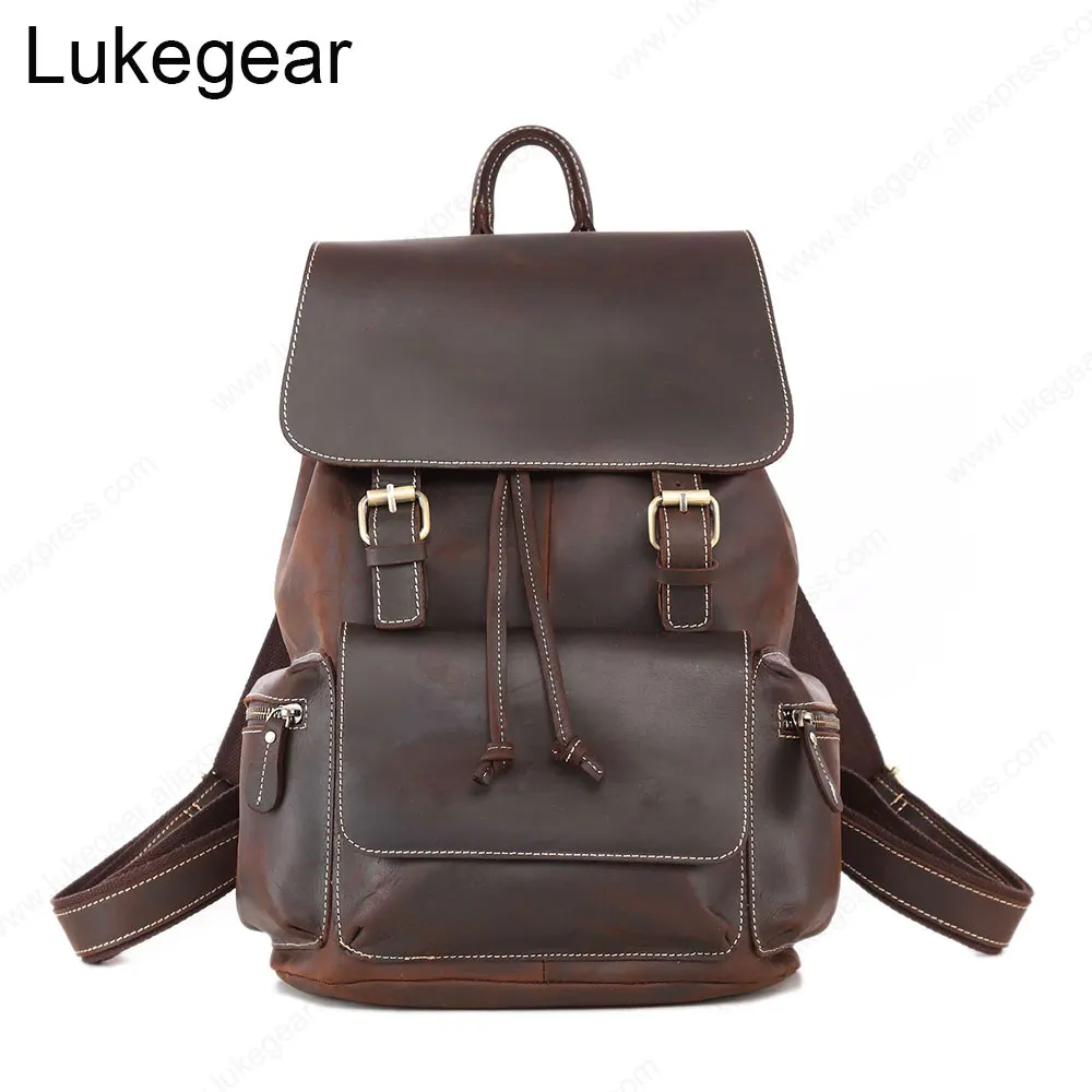 Рюкзак ручной работы из натуральной кожи женские дорожные рюкзаки прочный