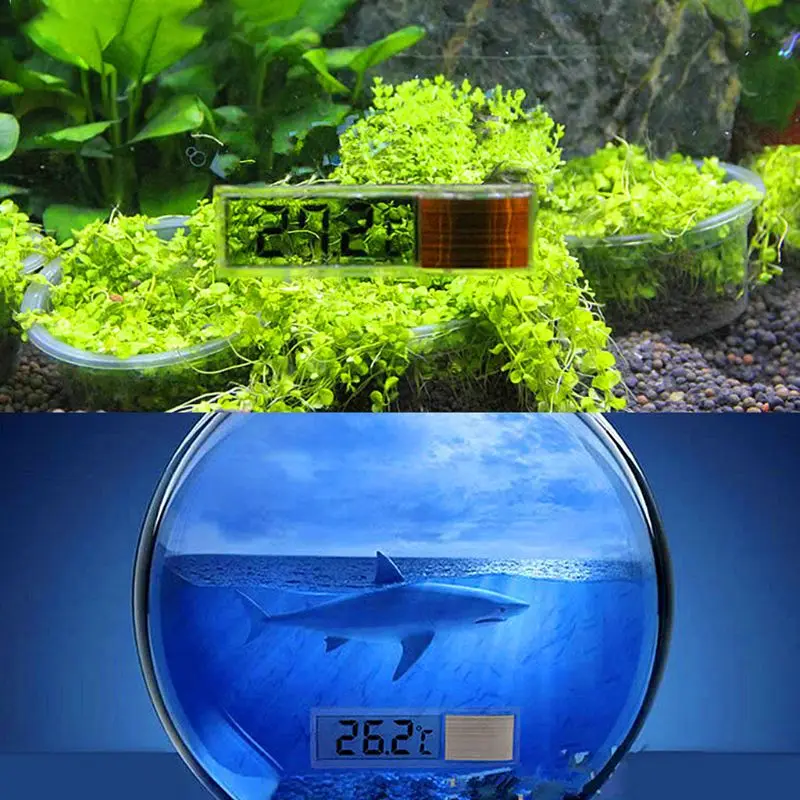 Aquarium Thermometer LCD 3D Digital Electronic Temperature Measurement Fish Tank Temp Meter | Дом и сад