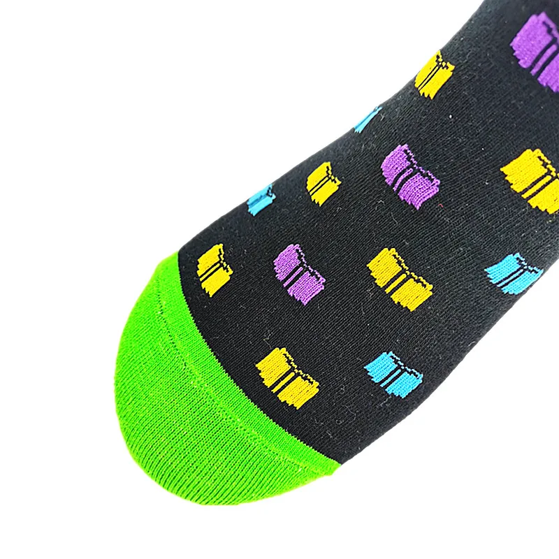 

A Pair of Autumn and Winter Men's and Women's Socks Hot Glue Anti-skid Street AB Style Comfortable Warm High Quality Crew Socks
