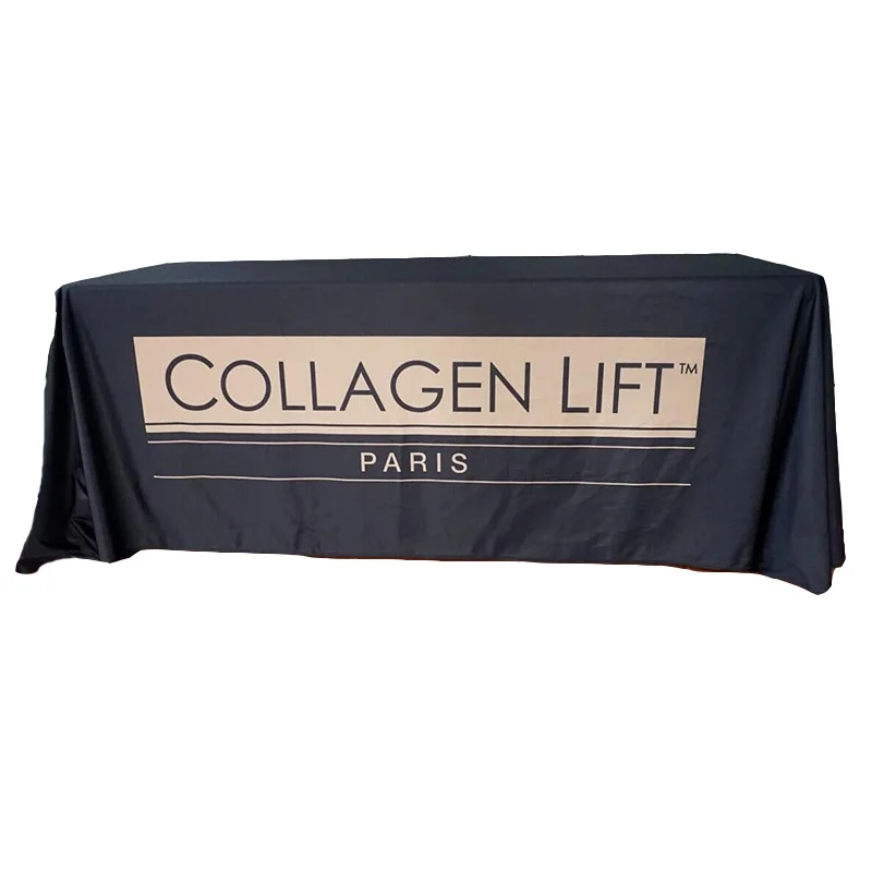 Бесплатная доставка 6 футов логотип компании/выставочная скатерть рекламный