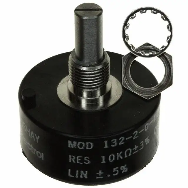 Импортный поворотный потенциометр модель 132-2-0-103 10K ± 3% 132-2-0-101 100R MOD132-2-0-102 1K Vishay |
