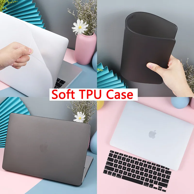 Ультратонкий Мягкий силиконовый чехол для 2021 Macbook Pro 14 A2442 A2485 Air 13 2020 A2337 A2338 M1 3 с