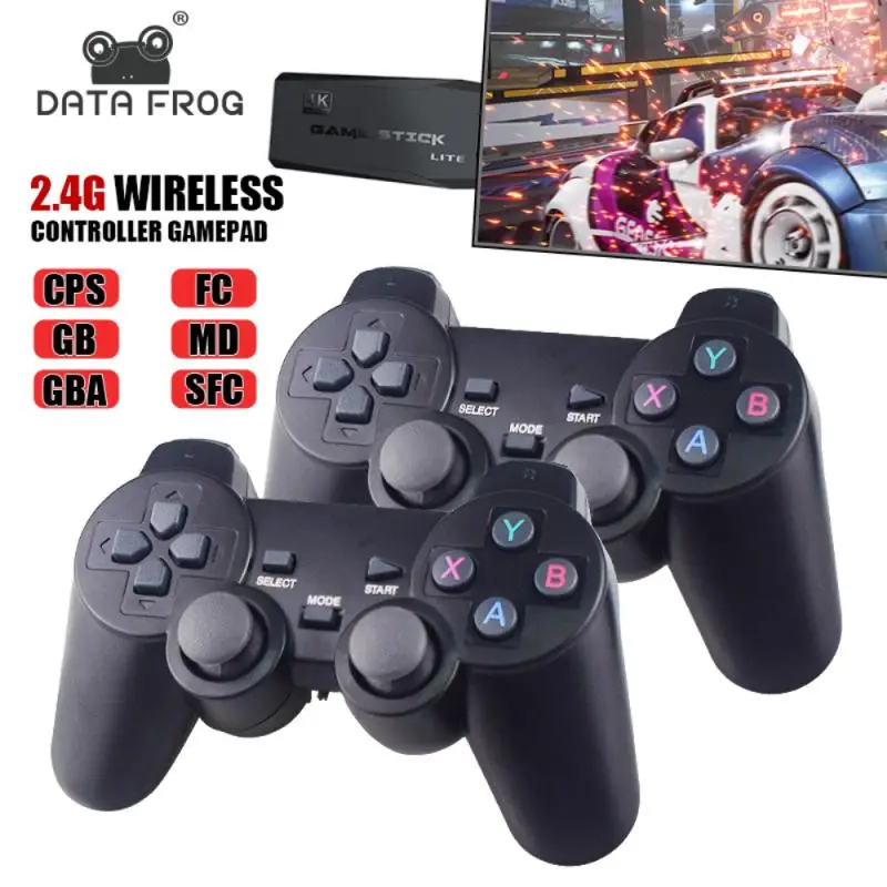 

New 4K HD Video Game Console 2.4G Double Wireless Controller For PS1/GBA/MD/SFC Classic Retro TV Game Console 64GB 10000 Games
