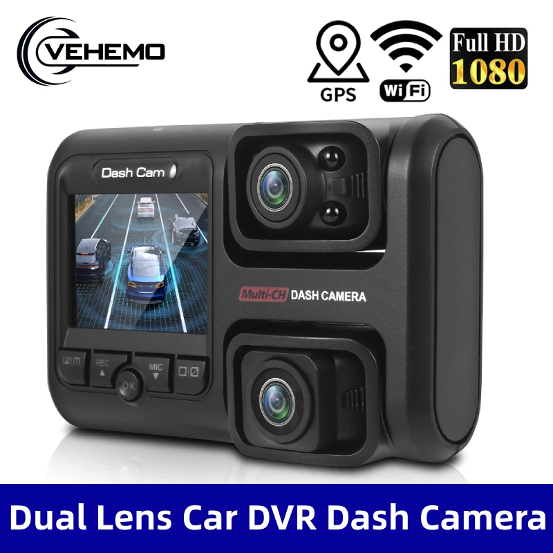 Видеорегистратор с двумя объективами Автомобильный видеорегистратор скрытый gps