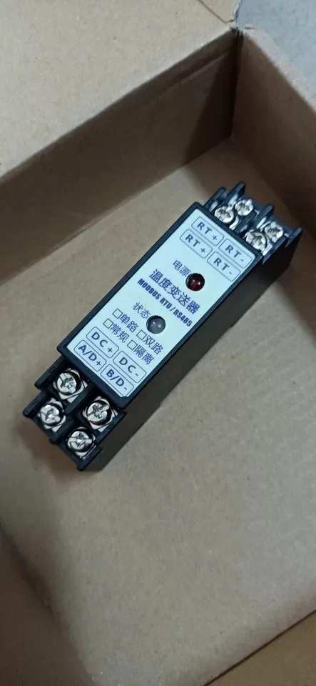 Температурный передатчик RS485 PT100 рельсовый модуль Modbus RTU Платиновый устойчивый к