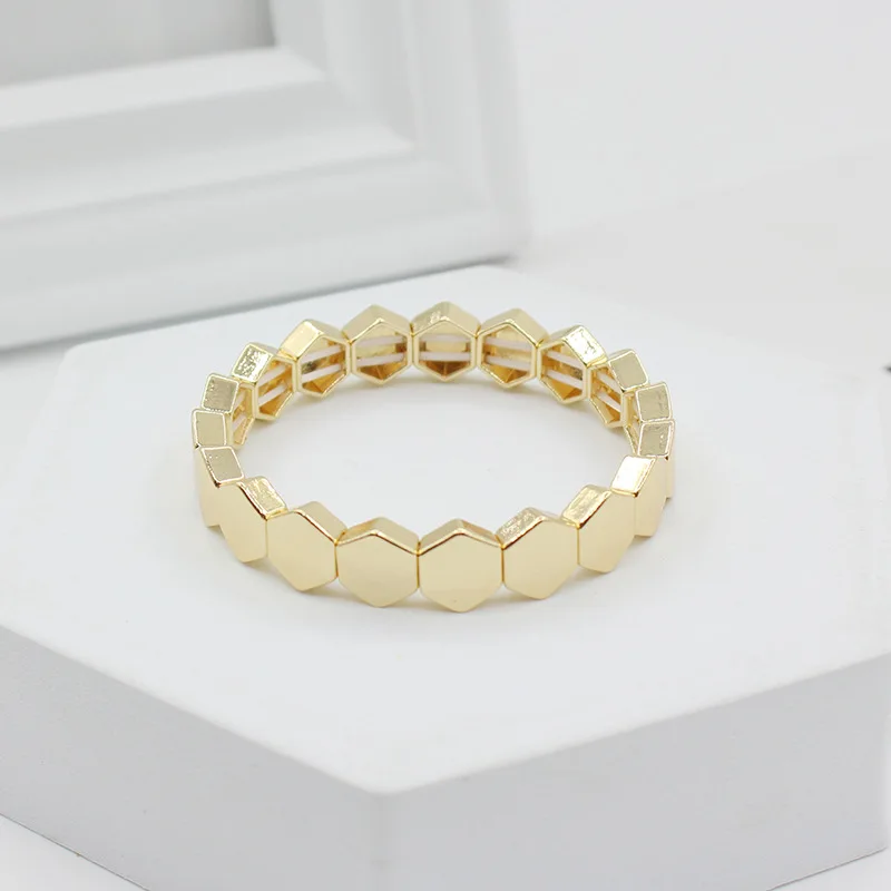 

European and American Fashion Popular Ins Enamel Enamel Macaron Color Women's Bracelet Bohemian Style DIY Elegant Female Bangle