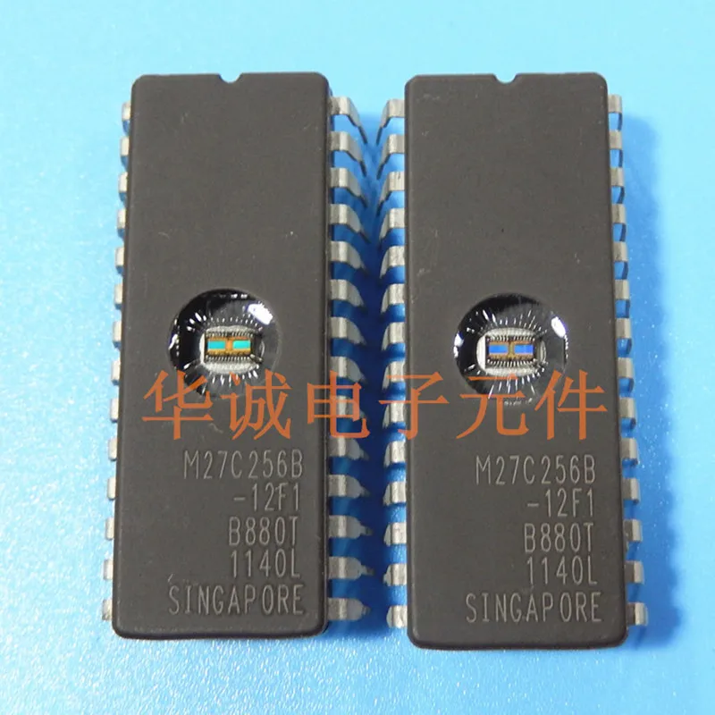 Бесплатная доставка 10 шт./лот M27C256B-12F1 M27C256B 27C256 EPROM UV 256KBIT 120NS DIP-28 IC | Электроника