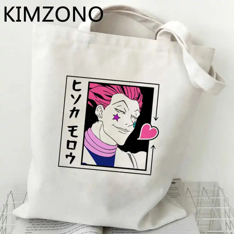 

Hunter x Hunter хозяйственная сумка, сумка тоут, многоразовые продуктовые покупателя рециркулирует мешок Сумка-тоут шопинг sacola sac toile