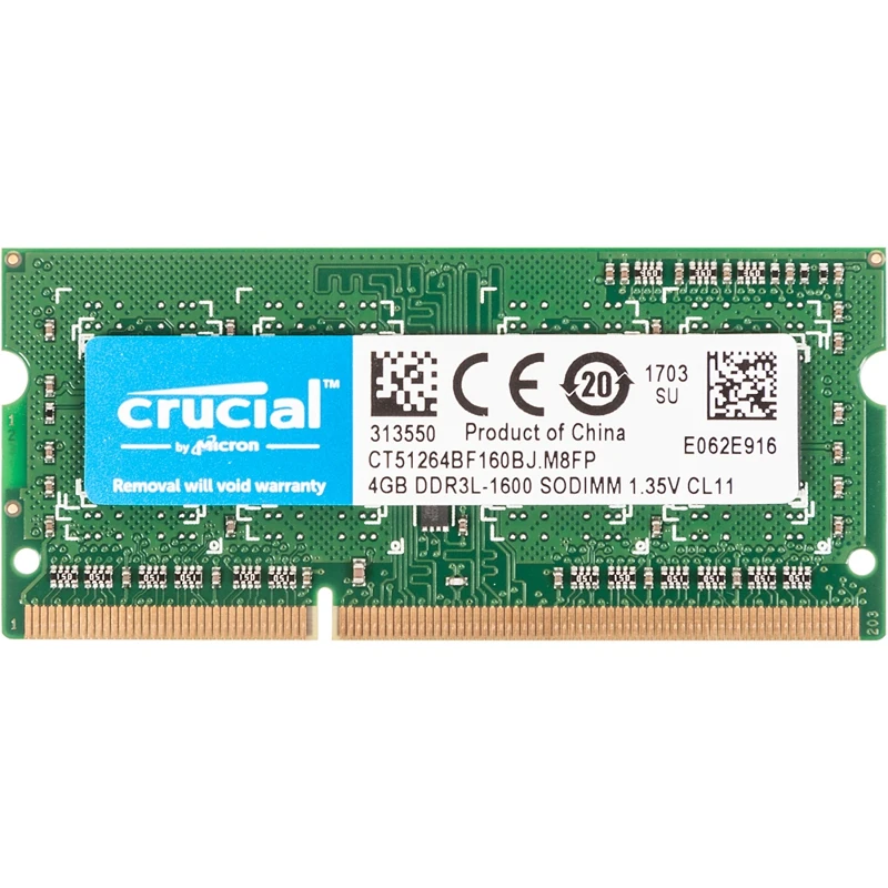 Модуль памяти CRUCIAL CT51264BF160BJ DDR3L 4Гб|Оперативная память| |