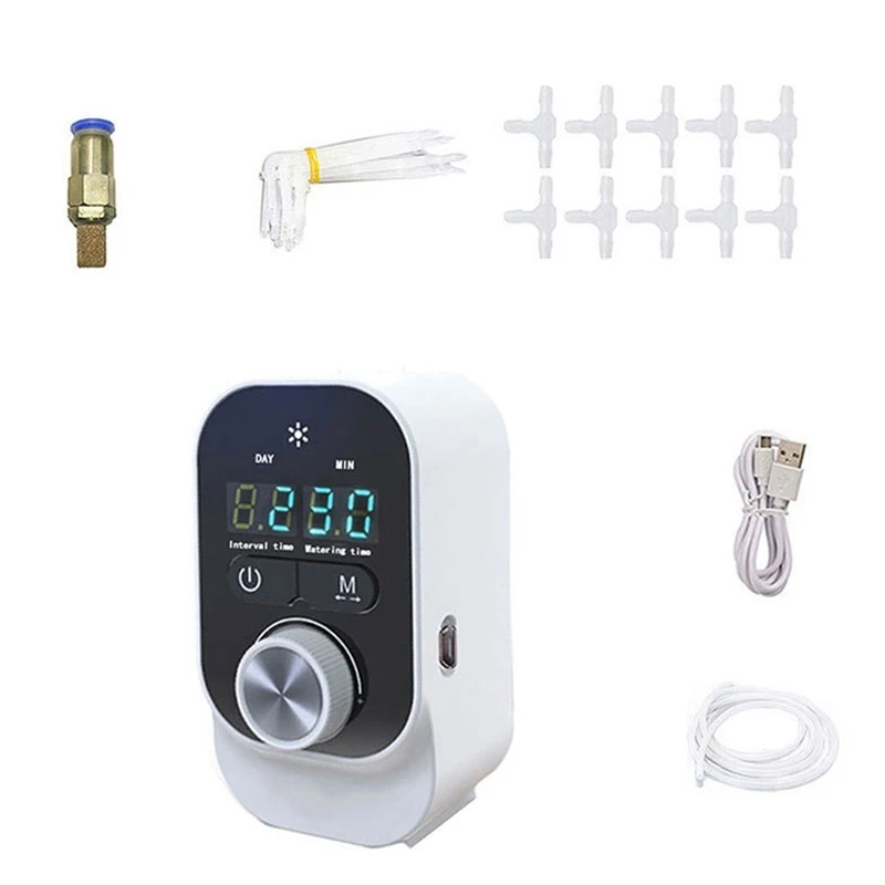 

Automatic Drip Irrigation Kit,Mini Size Big Power Houseplants Self Watering System With Interval Programmable Timer