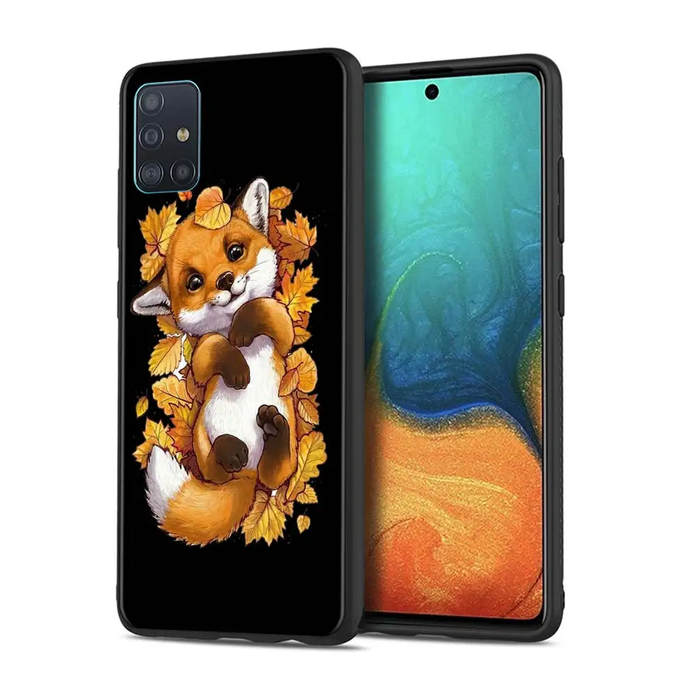 

Case for Samsung Galaxy M10 M10s M20 M30 M40 M11 M21 M31s M51 M01 A7 2018 TPU Soft Phone Cover Fox In Autumn leaves Cases
