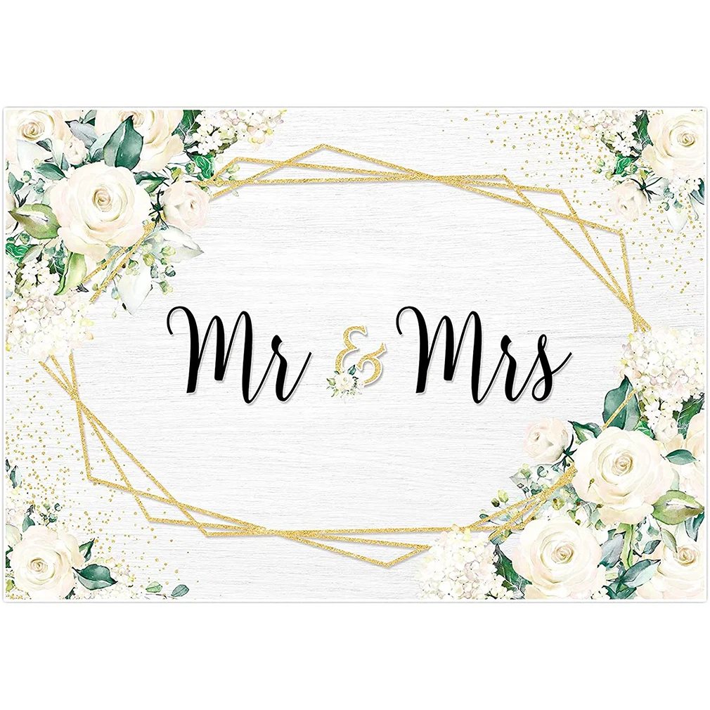 Fondo para decoraci&oacute;n de boda, bander&iacute;n de boda, boda, novia y novio, aniversario, ceremonia de compromiso, floral, blanco-0
