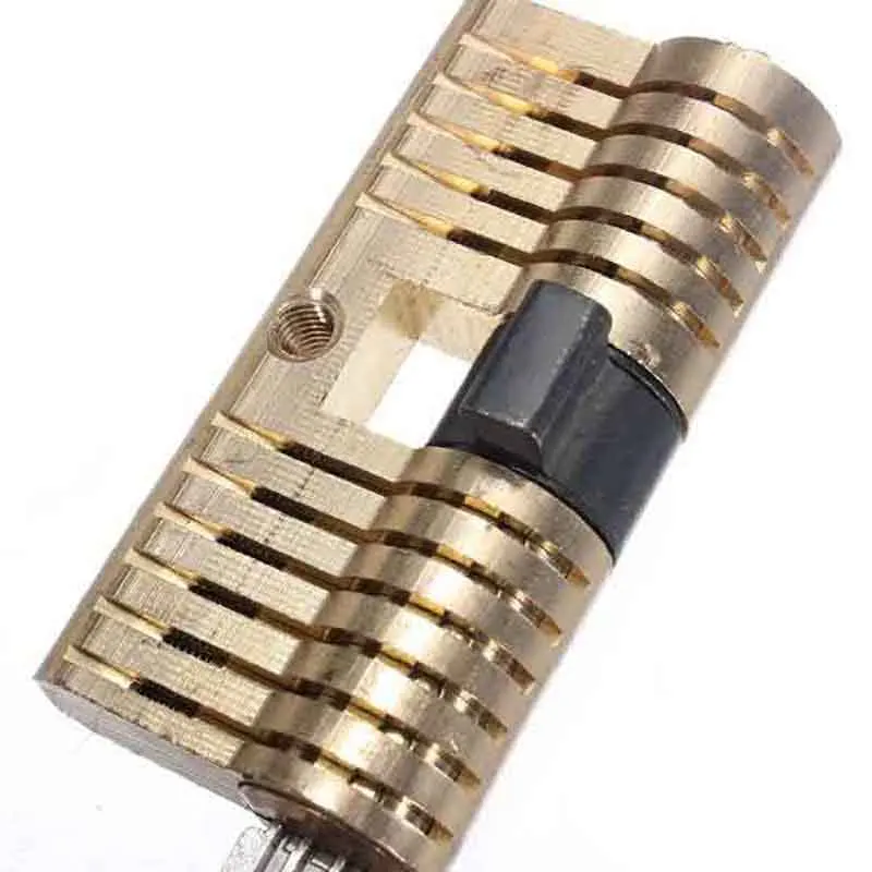 Профессиональный слесарный замок в форме полумесяца с двумя кнопками |