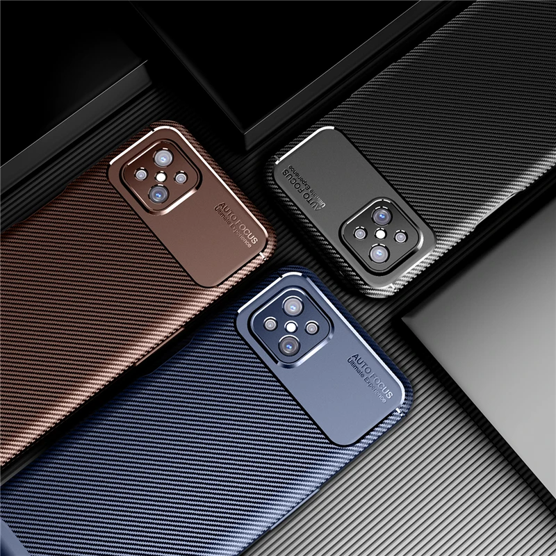 for phone cover oppo a92s case oppo a92s 5g case shockproof rubber silicone phone case for oppoa92s a92 s carbon fiber cover free global shipping