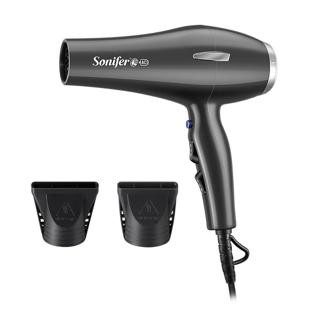 

Профессиональный фен для волос Sonifer, бытовой электрический бесшумный мощный Фен для горячего/холодного воздуха, 2000 Вт, портативный фен SF9547