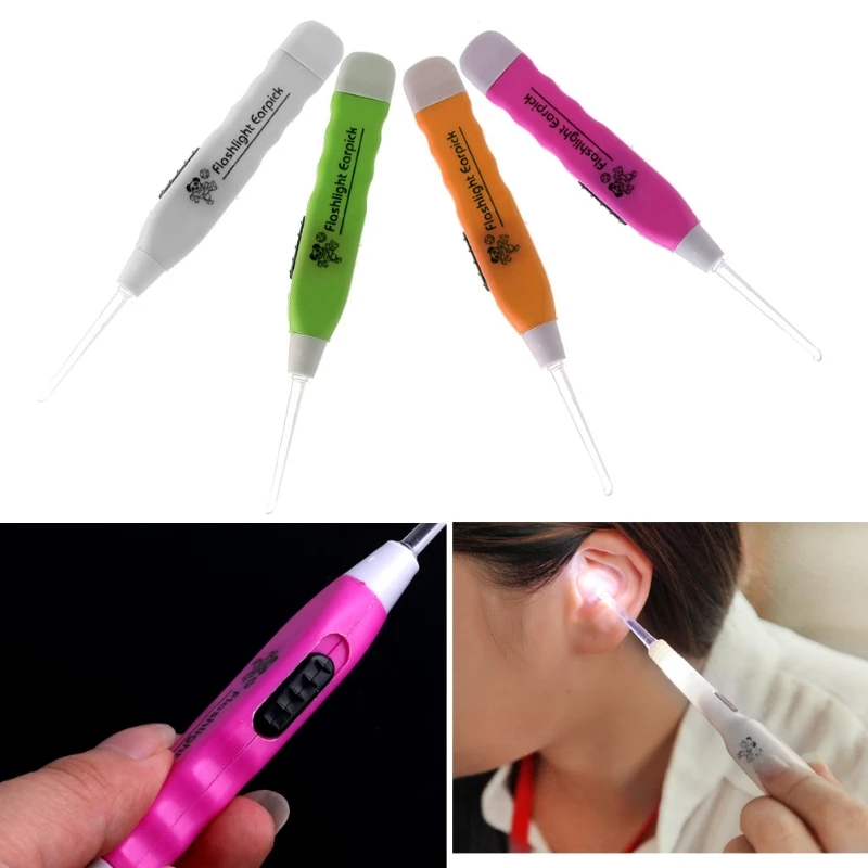 

1PC New Ear Pick Wax Remover Cleaner Curette Gadget With LED Flashlight Light