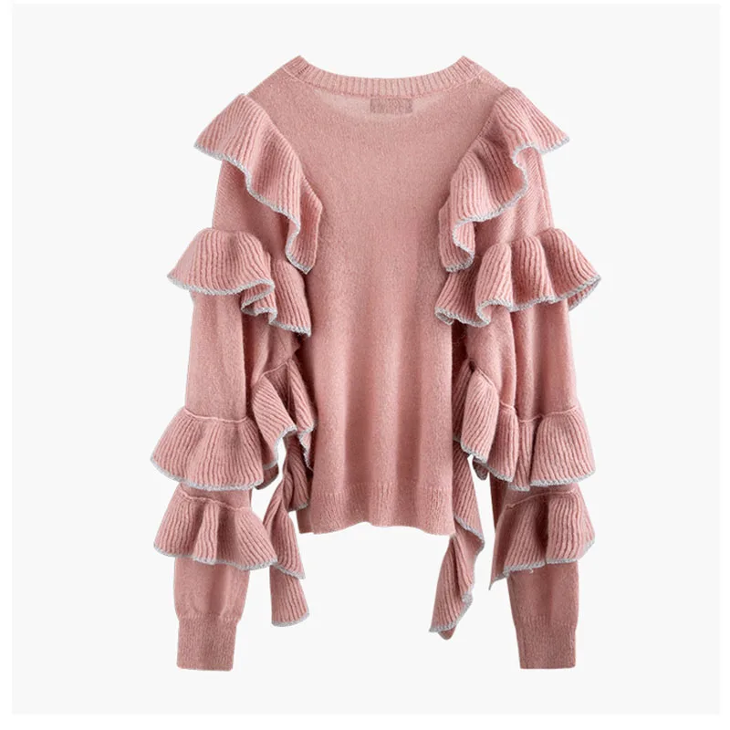 Высокое качество новая мода 2019 дизайнерский свитер для подиума Женский вязаный с