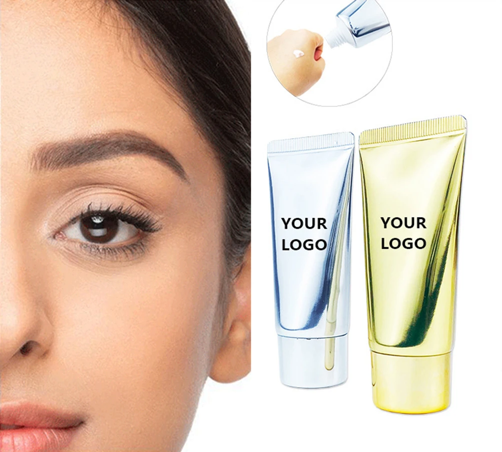 

30ml Gold/silver Moisturizing and Softening Makeup Primer Private Label Invisible Pores Brightening Facial Complexion Face Cream