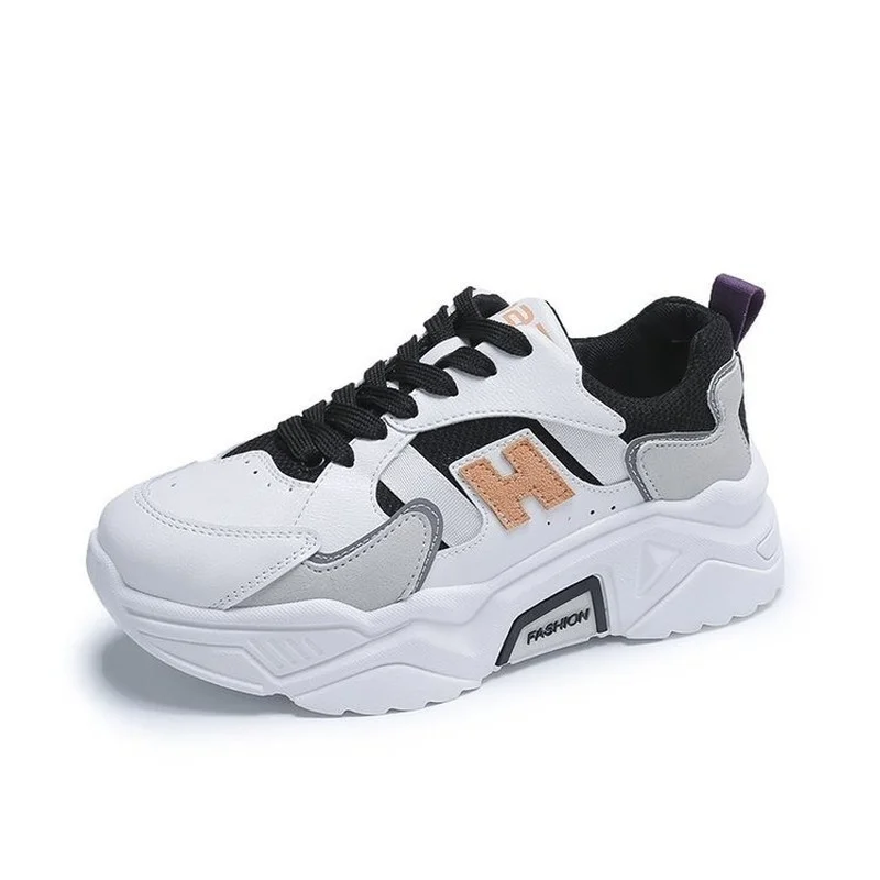 

New 2021 Fashion Women Sneakers Breathable Casual Women Shoes Chunky Platform Sneaker Female Vulcanized Shoes Tenis Feminino
