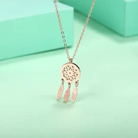spring classic ethnic style necklace for women and girls stainless steel electroplating chain necklace as gift