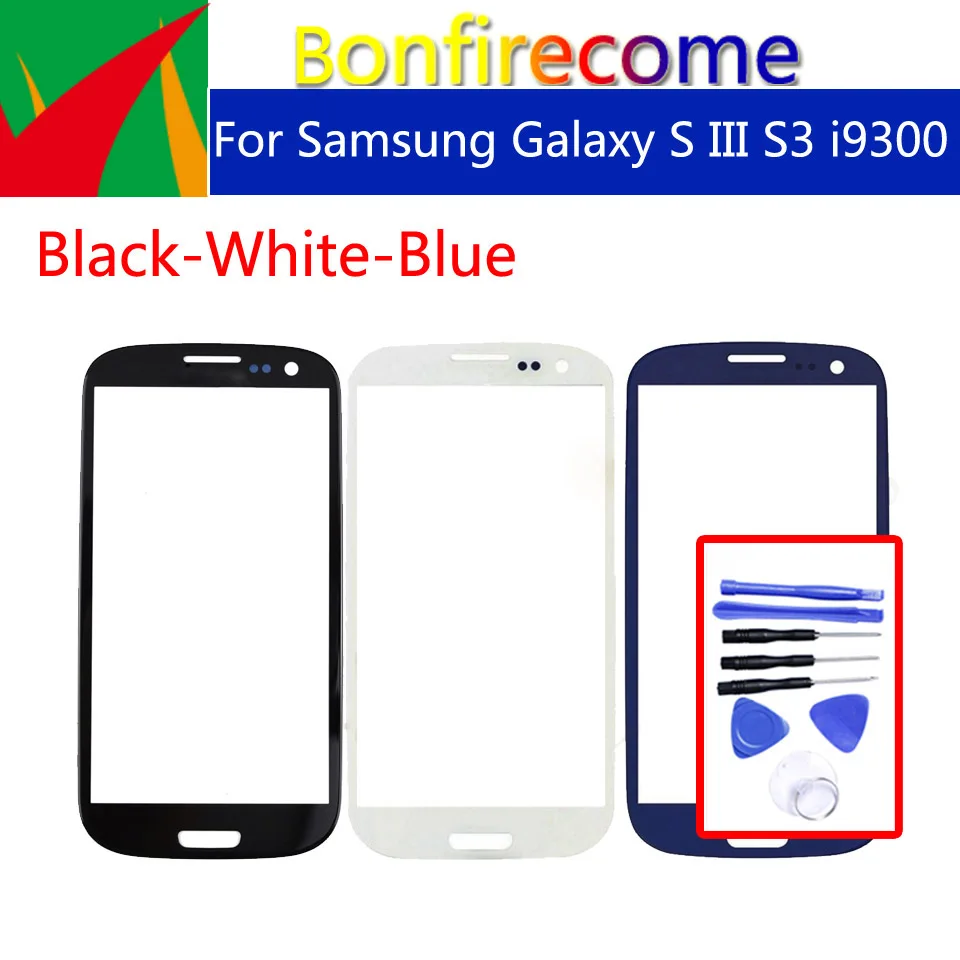 

S3 Touchscreen For Samsung Galaxy S III S3 i9300 i9308 GT-i9300 GT-i9308 LCD Front Outer Glass Touch Screen Lens Replacement
