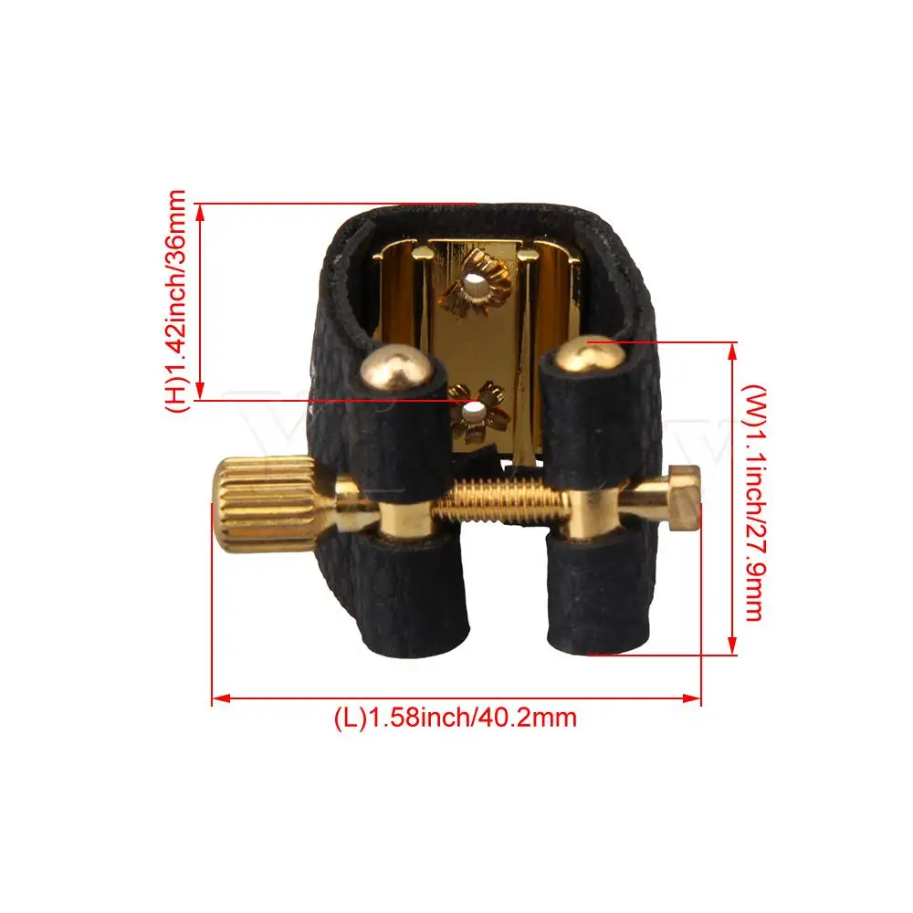 

PU Leather Ligature Fastener for Soprano Saxophone Bakelite Mouthpiece