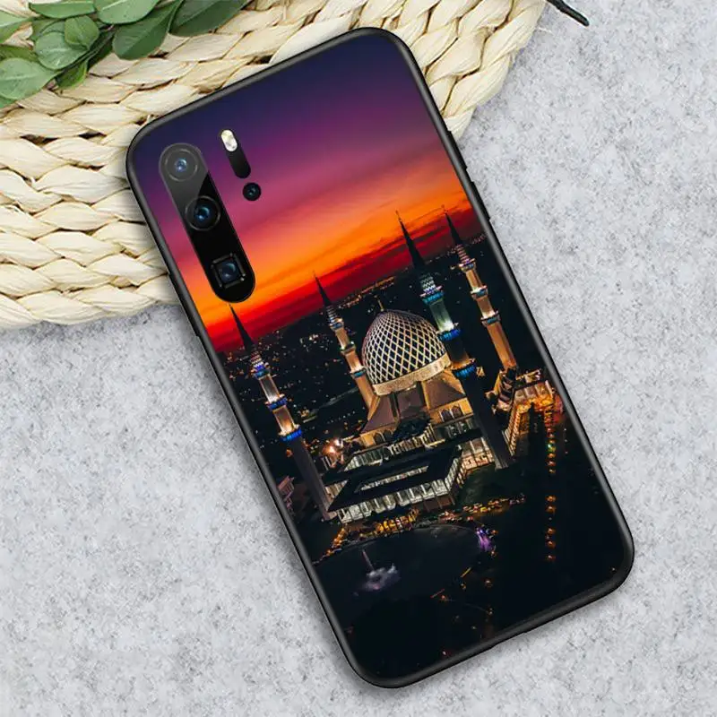

Islam Mosque Bismillah letter words Phone Case For Huawei honor Mate P 10 20 30 40 i 9 8 pro x Lite smart 2019 nova 5t